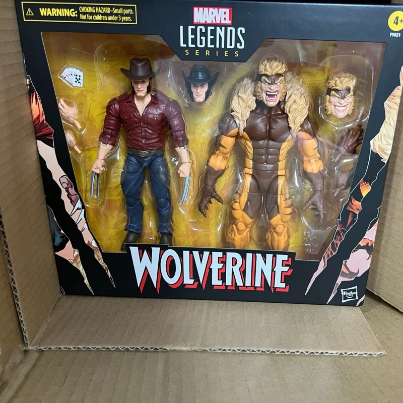 Marvel Legends Series Wolverine 50th Anniversary Marvel's Logan Vs Sabretooth Collectible 6-inch Action Figure Gift