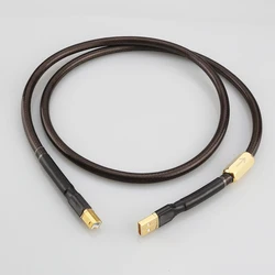 Cable USB A56 plateado 7N OFC, cable USB Digital Hifi de alta calidad tipo A tipo B, Cable de datos Hifi para DAC