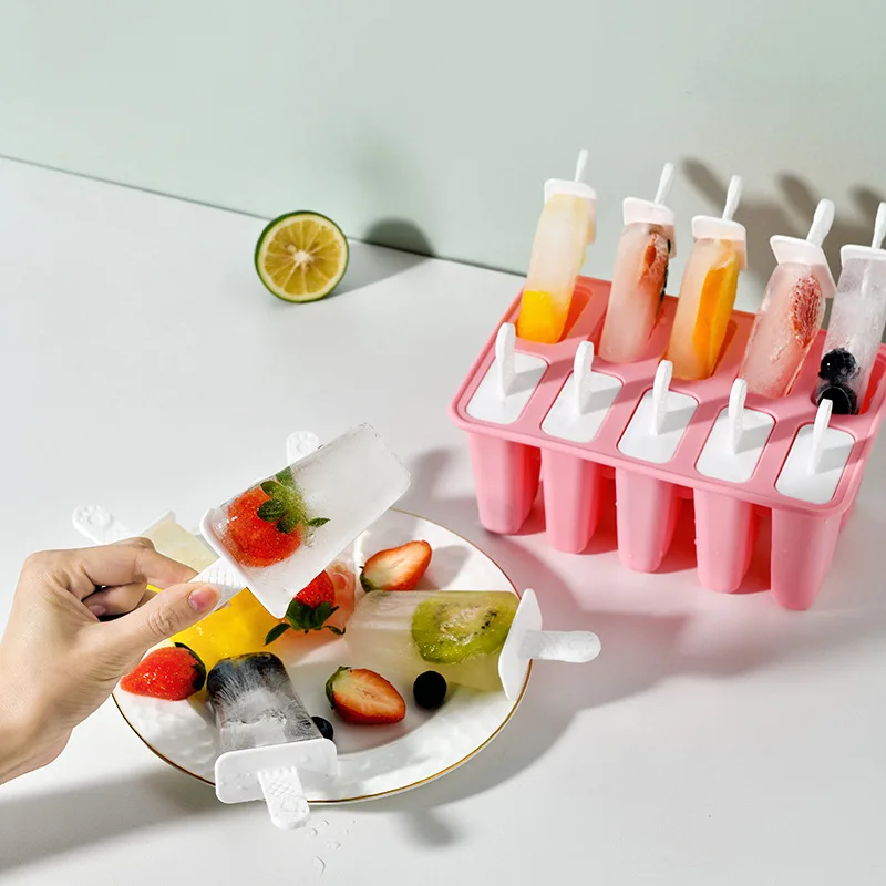 Silicone Ice Cream Stick Home Use Children's Kitchen Baking Tools Jelly Mold Versatile Steamer Oven Compatible Ice  Maker