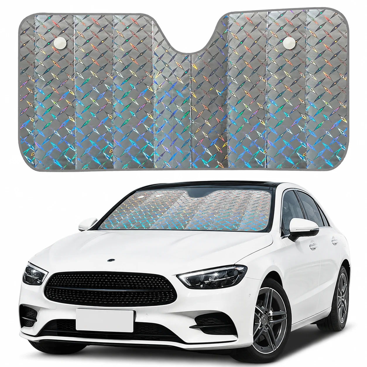 Car Windshield Sun Shade Foldable Front Window Cover UV Protection Block Sunshade Summer Auto Interior Visor Protector Parasol