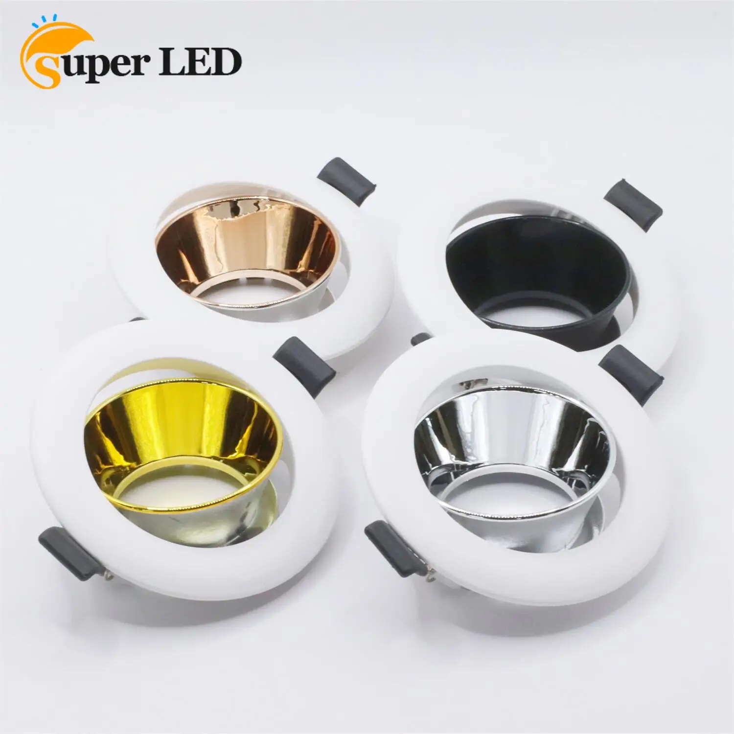 Replaceable bulb spot light GU10 lamp holder MR16 ceiling ceiling lantern downlight LED Plastic frame commercial lighting