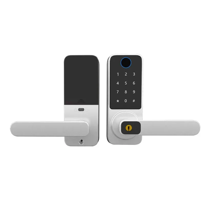The indoor room door is all Bluetooth,six-in-one password,card swiping lock,European and American single-tongue fingerprint lock
