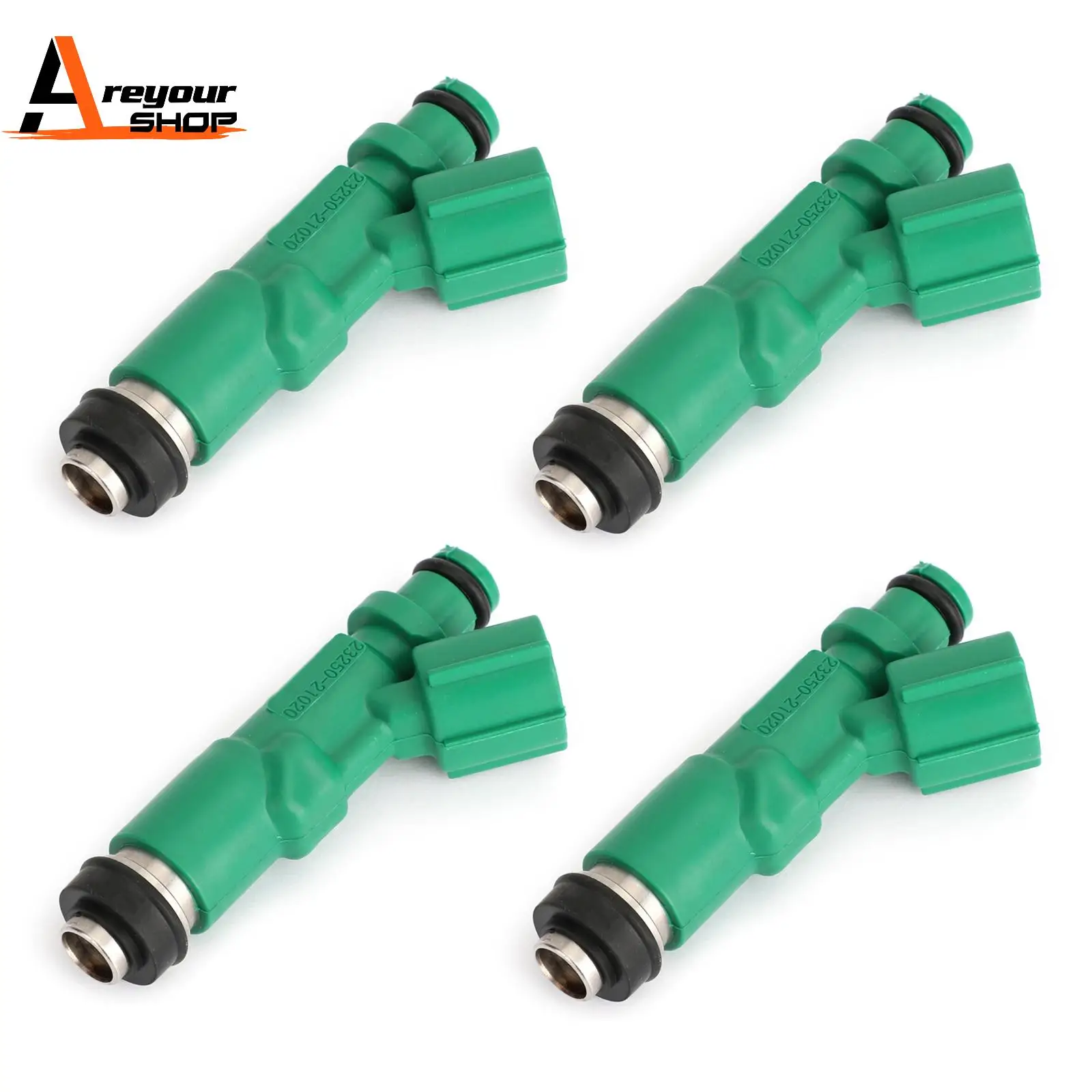 Areyourshop 4PCS Fuel Injectors For  Prius1.5L Scion Xa Xb 1.5L 2001-2009 Echo 2000-2005 23250-21020 2320921020 Car Auto Parts