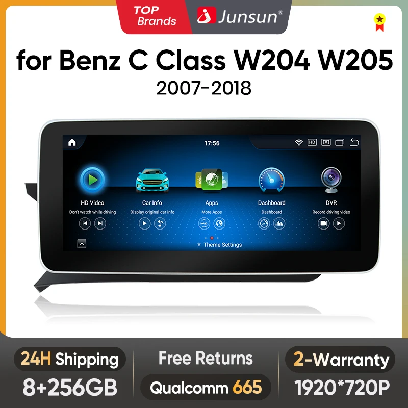 Junsun ksw qualcomm 2011 drahtloses carplay andorid auto autoradio multimedia für benz c klasse