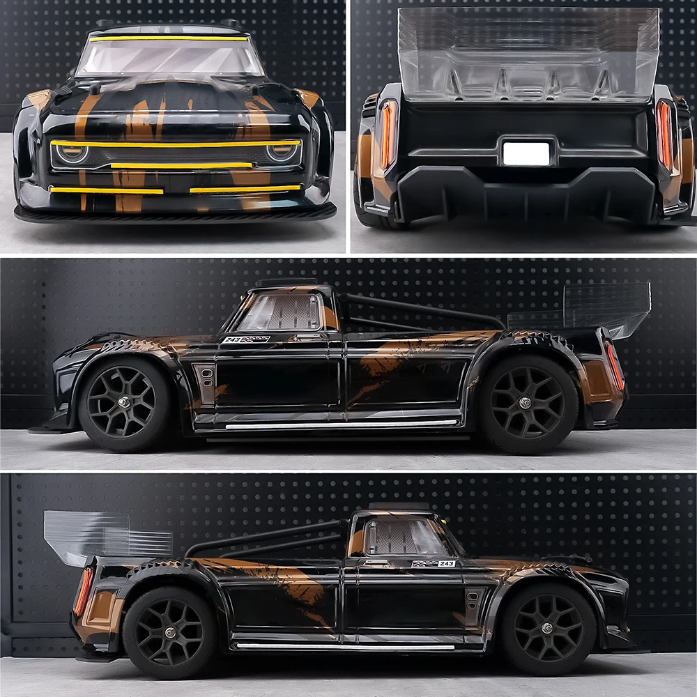 MIBIDAO 스포트라이트 헤드라이트 테일라이트 풀카 LED 라이트 스트립 1/8 RC카 ARRMA Infraction BLX 3S 버기 업그레이드 부품