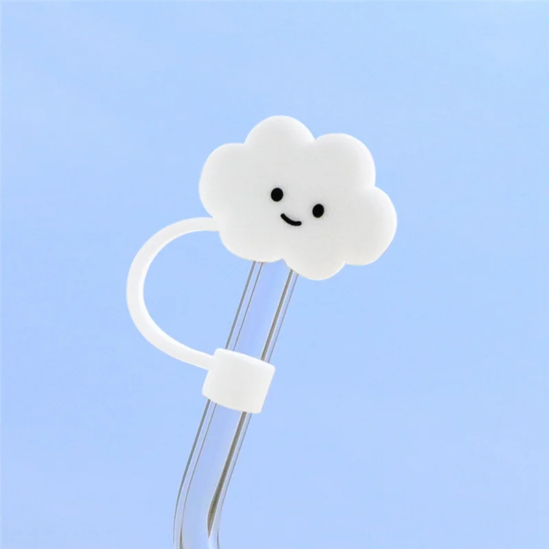 30&40Oz Tumbler Straw Cover 8mm Cloud Shape Straw Covers Cap Cute Silicone Cloud Straw Covers, Straw Protectors