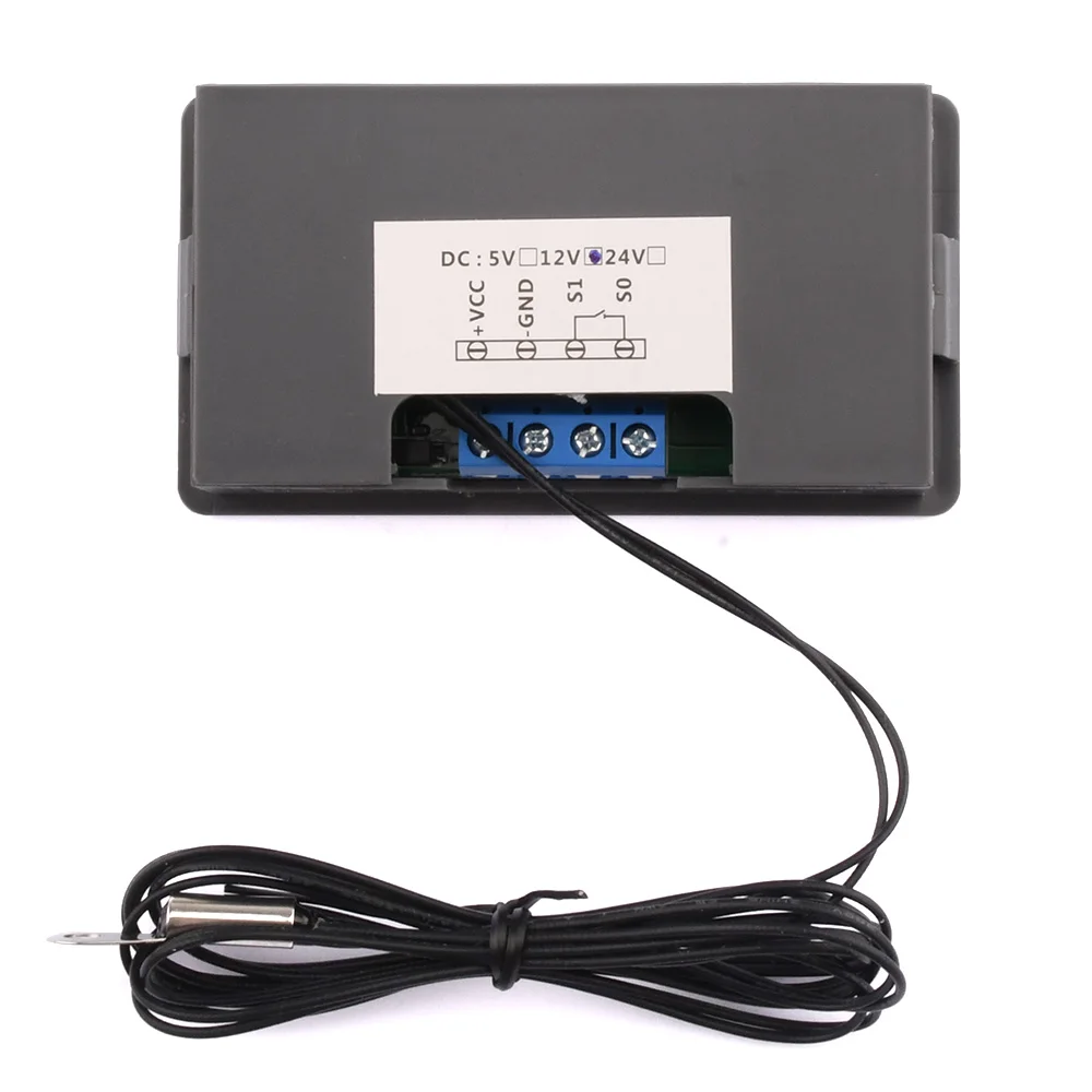 DC5V 5V 12V 24V Electronic Temperature Controller Heating Cooling Thermostat Control Switch Module NTC Waterproof Sensor Probe