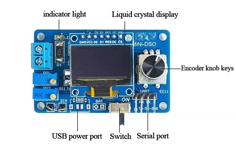 Kit Elettronico Mini Oscilloscopio Digitale Fai Da Te &ndash; Progetto Pratica Saldatura Con STC