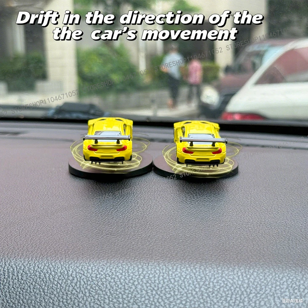 

Car Drift Rotating Ornaments Auto Dashboard Turning Racing Model Deco Car individuality Center Console Decoration For M4 M4GT3