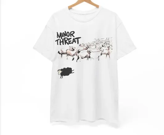 Minor Threat 'Out Of Step' White T shirt - NEW