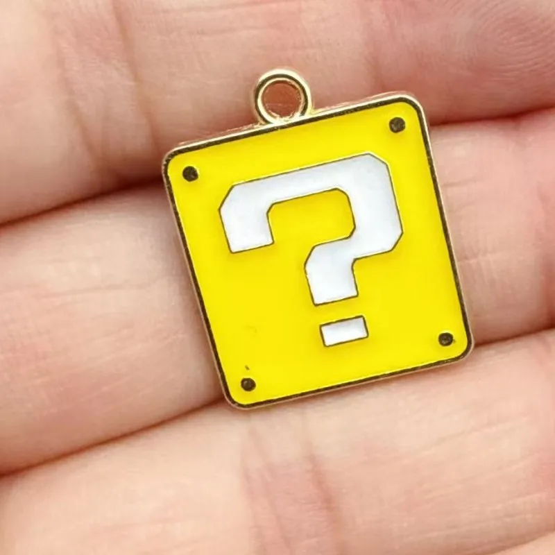 10 stuks schattige Super Mario Bros DIY sleutelhanger metaal handgemaakt legering anime game sleutelhanger sleutelring cadeau voor fans