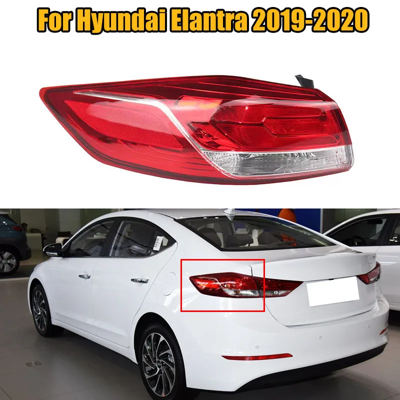 

For Hyundai Elantra 2019 2020 Outer Rear Bumper Tail Light Brake Stop Reverse Lamp Taillight Taillamp Car Accessories