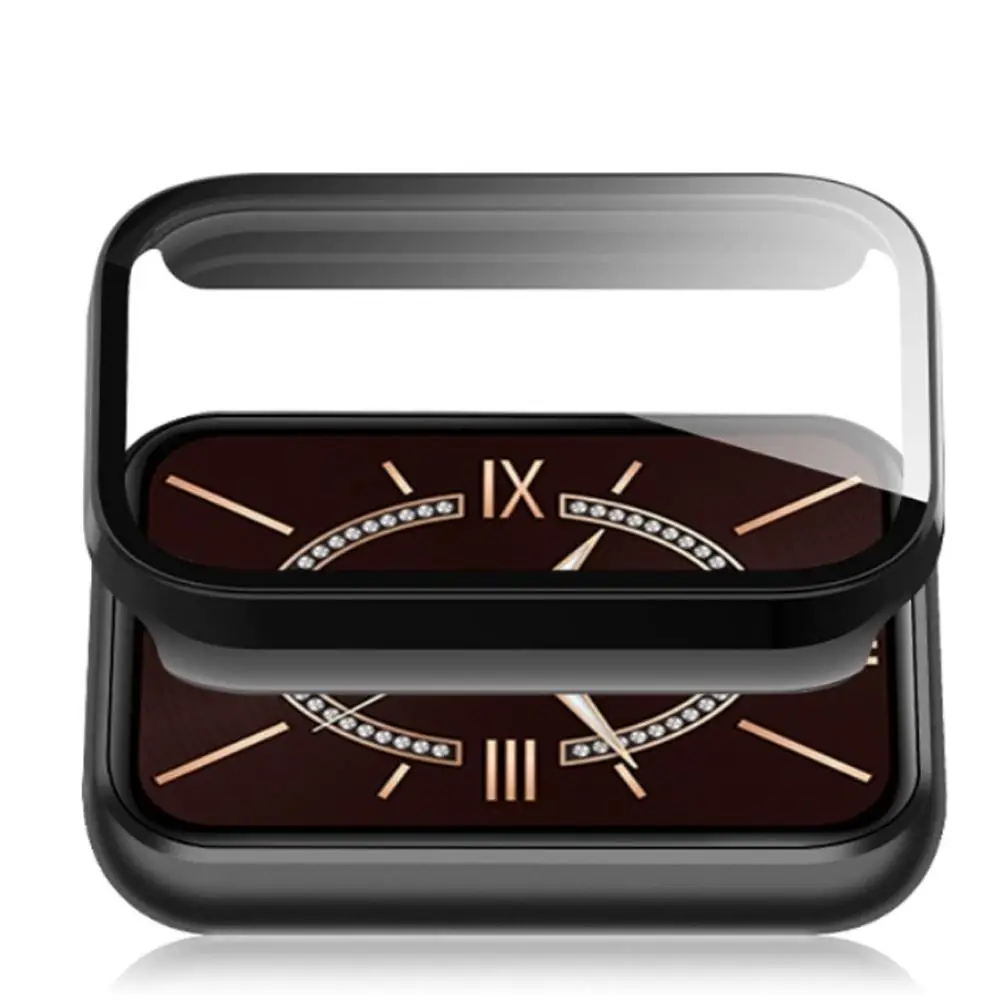 PC Case+Tempered Glass For Xiaomi Band 9 Pro Anti Scratch Protective Cover Screen Protector Full Cover Hard Case Accessories