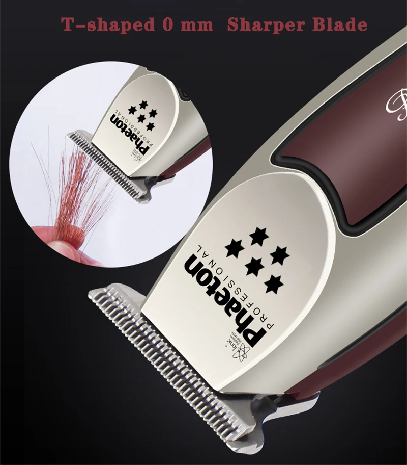 15 واط الشعر المتقلب صالون جزازة 3 ساعات استخدام آلة قطع الشعر المهنية مقص الشعر الرجال اللحية مقص الشعر الحلاق 0 مللي متر