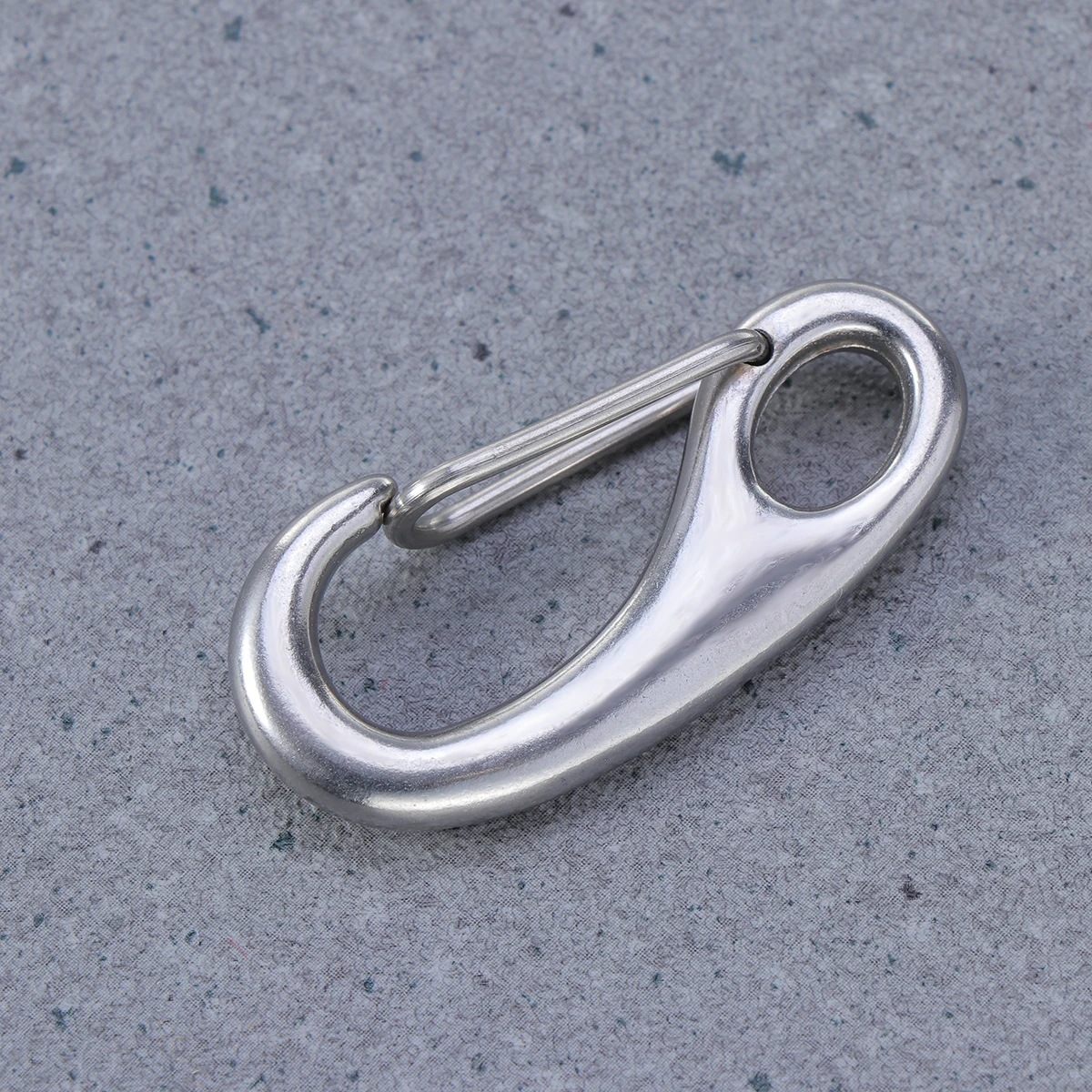 

2 Pcs Stainless Steel Label Buckle Easy to Use Pet Tag Clip Dog Clam Key Secure ID