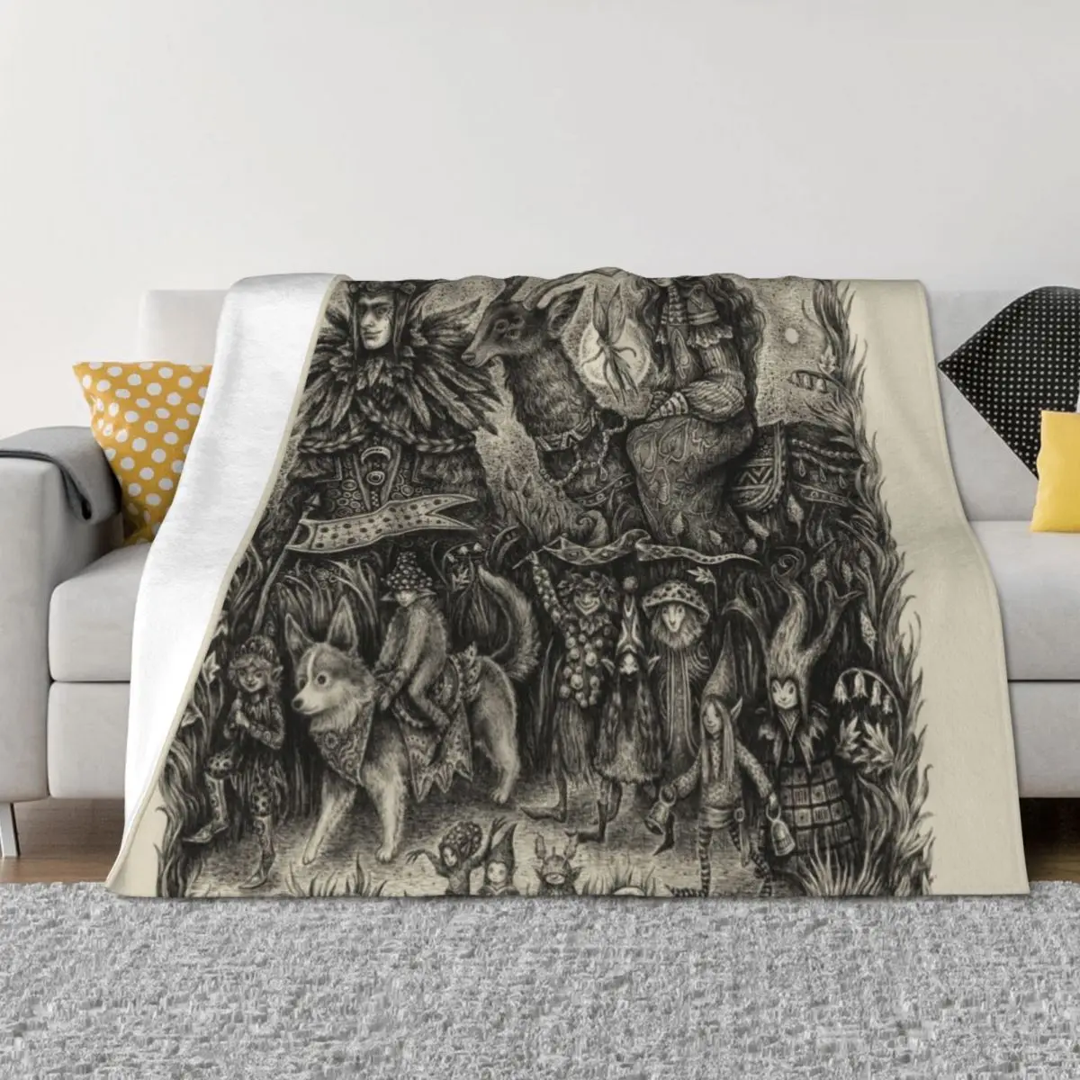 

Solstice Walk Throw Blanket Heavy Furrys Soft Plaid Sofa Blankets