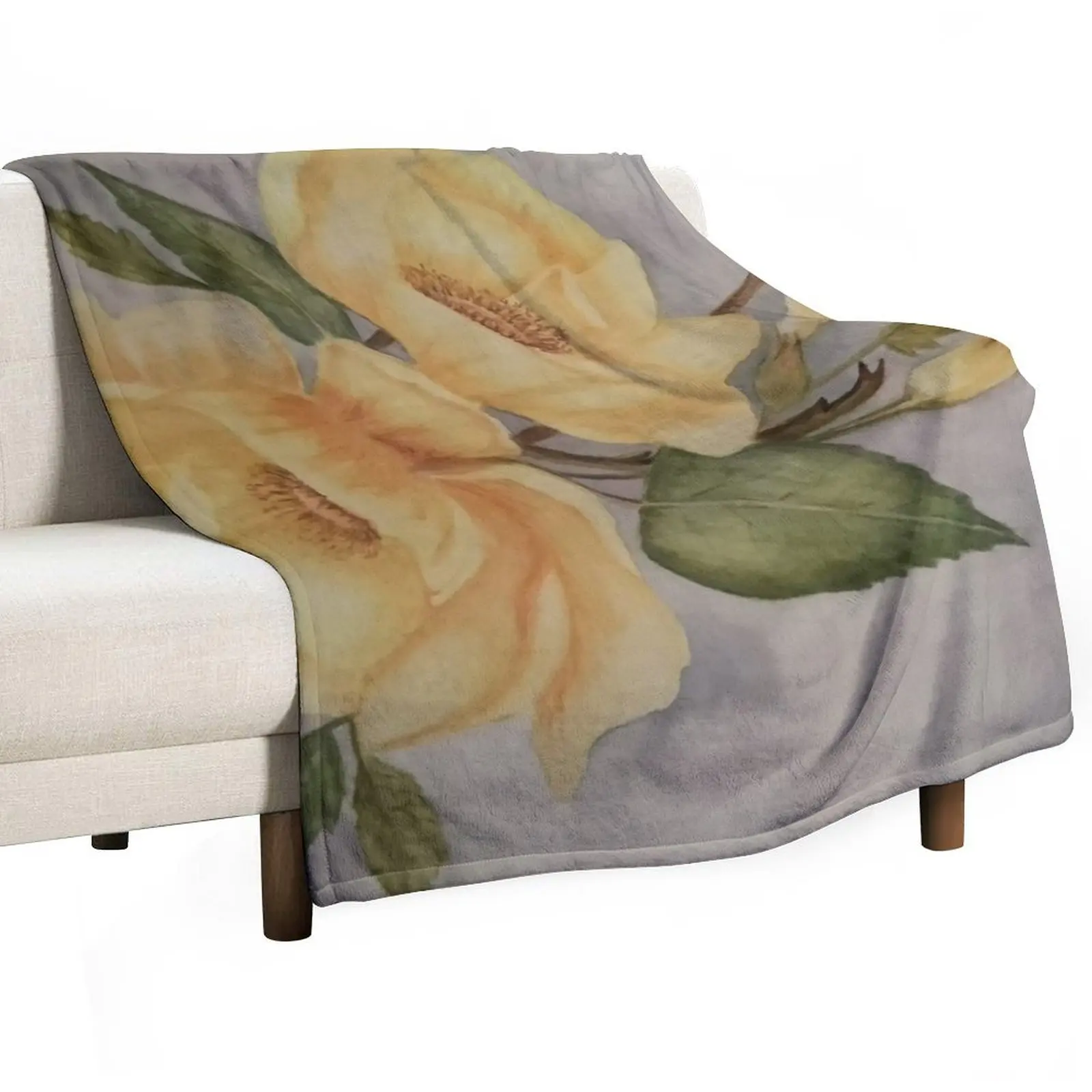 

Yellow roses Throw Blanket Fashion Sofas Kid'S Winter beds Blankets