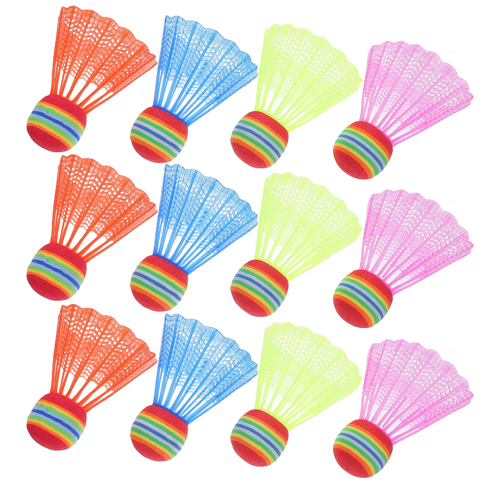 12Pcs Colorful Badminton Birdi - огляд і ціна Sports Equipment Birdie