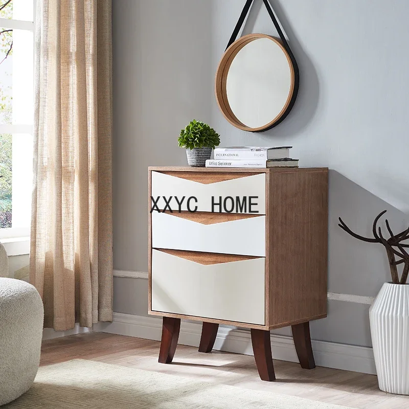 

Nordic Commode Massief Houten Moderne Minimalistische Commode Kast Woonkamer Curiosa Kast Slaapkamer Locker