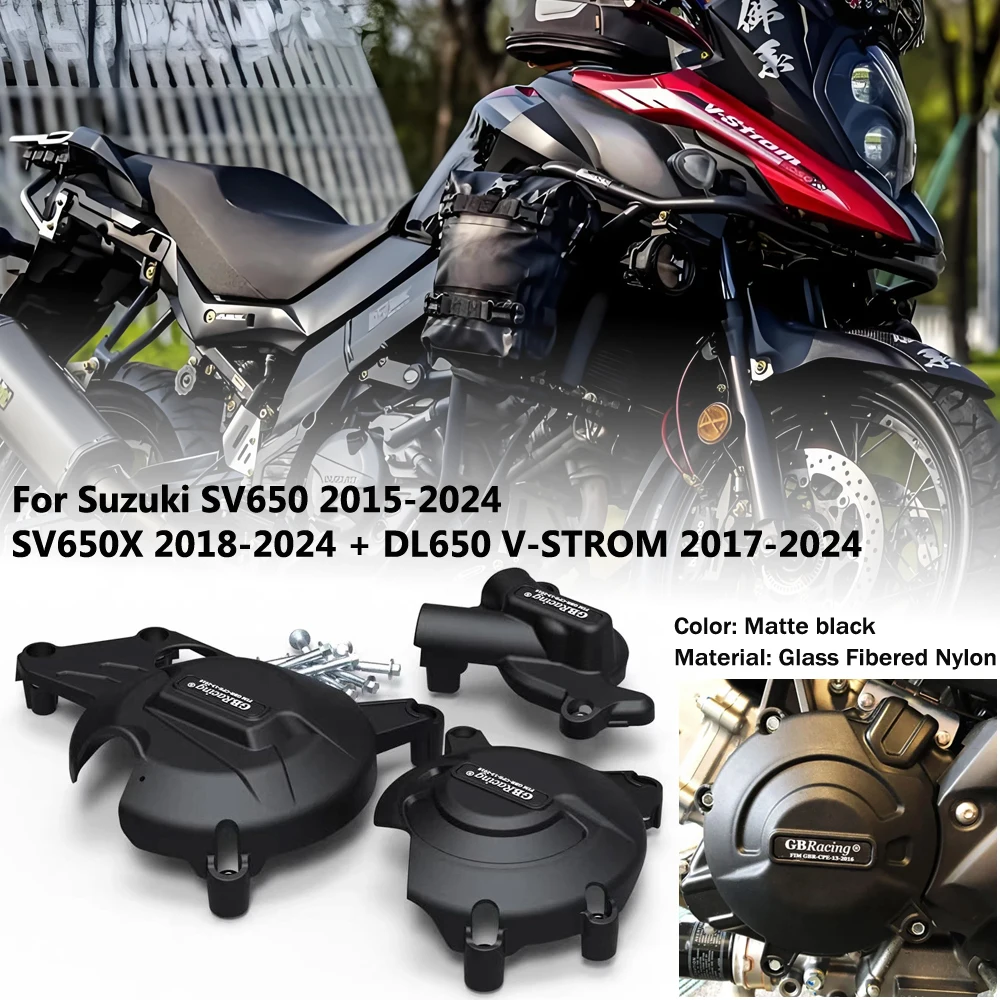

GBRacing Engine Cover Protection Kit protective cover motorcycle accessories For Suzuki DL650 V-strom 2017-2024