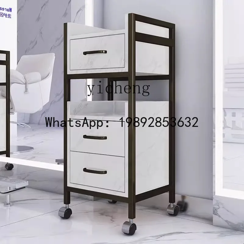 Q3  hair salon tool cabinet hair salon special beauty trolley barber shop perm and dyeing tool cart