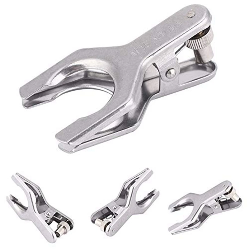 Hot-A39R-6PCS Lab Clamp,สแตนเลสสตีลPinch Clampผู้ถือบีกเกอร์ขวดClampโลหะLab ClampทรงกลมJoint Clamp