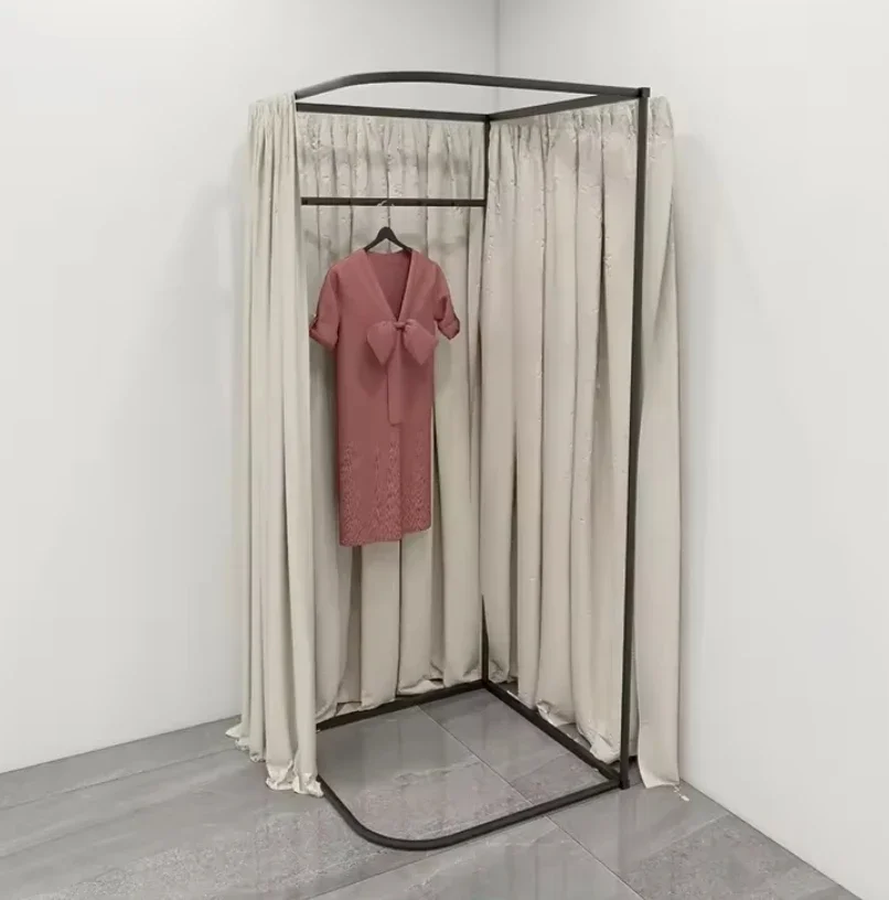 Fitting Room Shop Interior Design Ideas Wall Mounted Display Rack Dressing Changing Room