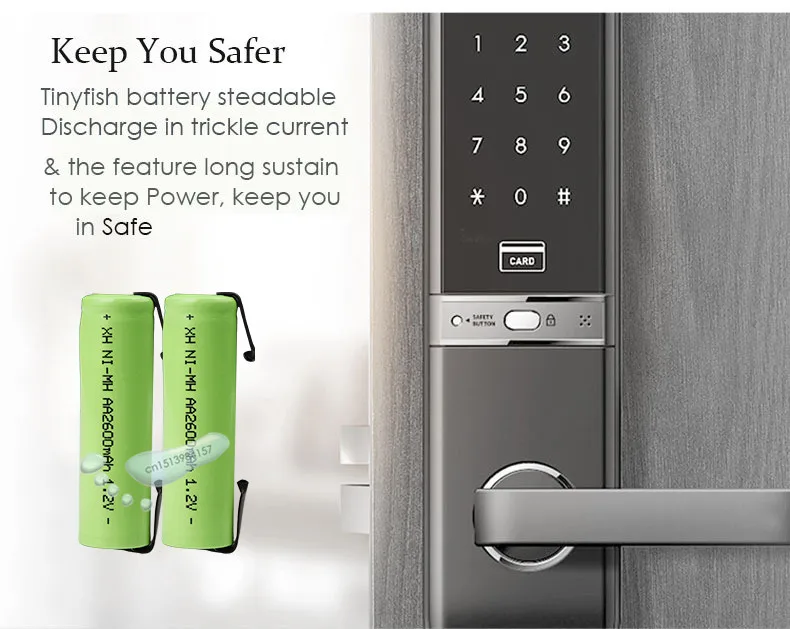 Kpay-batería recargable de 1,2 V AA Ni-Mh, 2600mah, celda nimh, carcasa verde con pestañas de soldadura, Afeitadora eléctrica, afeitadora, cepillo de dientes