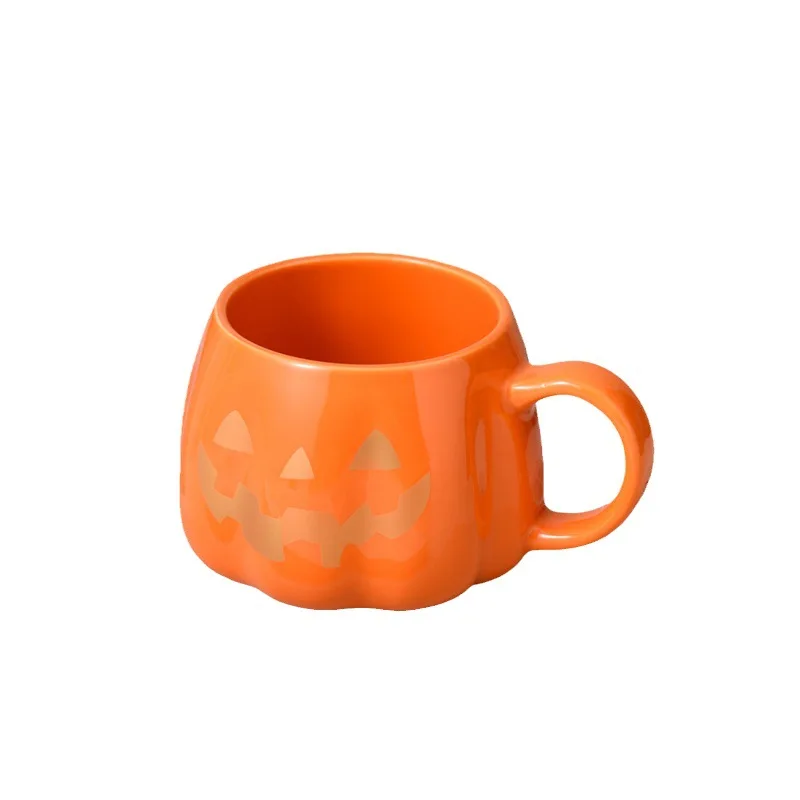 Halloween Mug Pumpkin Shaped Office Milk Ceramic Mug Water Cup High Temperature Resistance