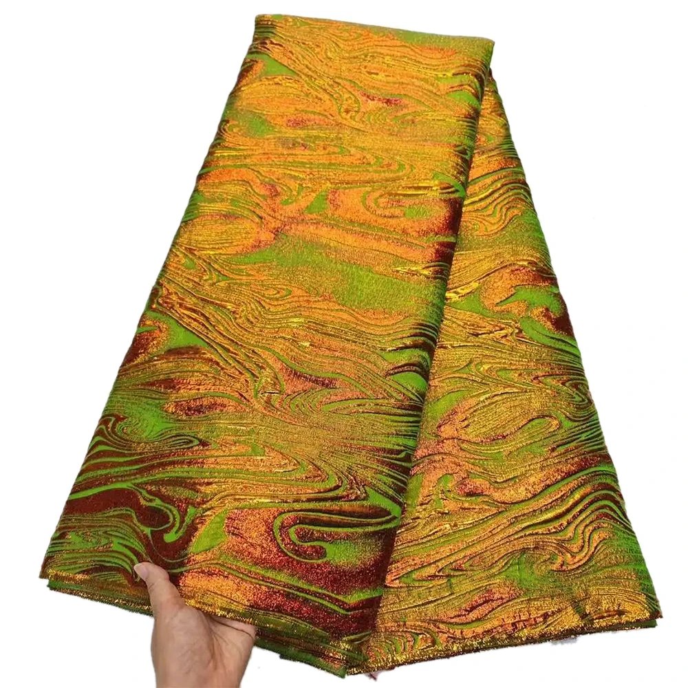 2024 neue afrikanische Brokat Spitze Stoff Französisch Blumen Stoff Jacquard Spitze zum Nähen DIY Rock Kleid Kleidung Materialien