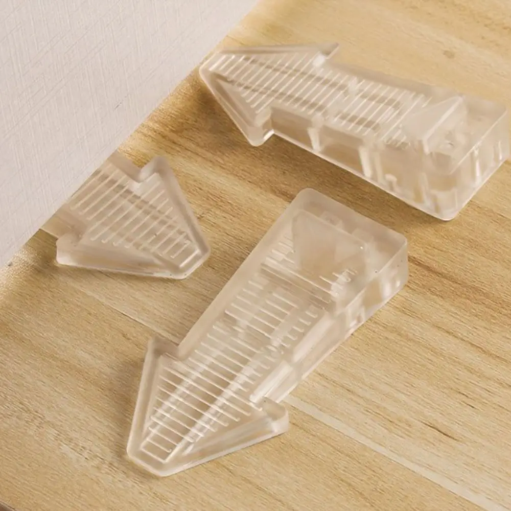 قطعتان من مصدات الباب المقاومة للرياح، سدادة الباب العازلة القابلة للتكديس، كتلة الباب المطاطية الآمنة، حماية الأطفال