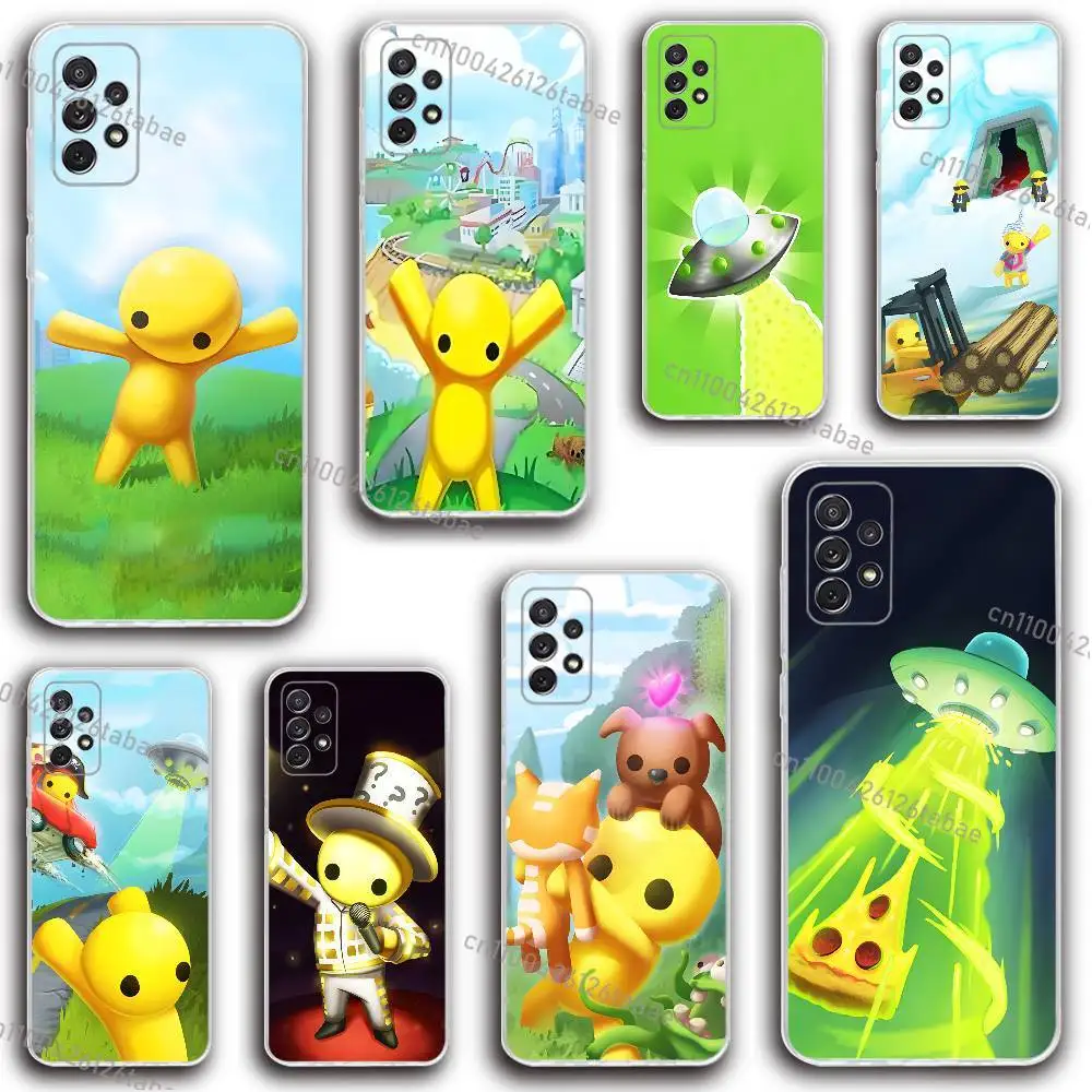 

W-Wobbly Life Phone Case Silicone For Samsung S30,23,21,22,20 FE lite,S10,9,PIus Note20ultra Soft Transparent