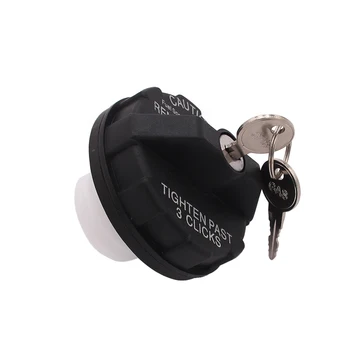 Auto Schwarz Locking Kraftstoff Tankdeckel Für Jeep Wrangler TJ YJ Für-Cherokee XJ Für Comanche MJ Für Grand-Cherokee WJ ZJ