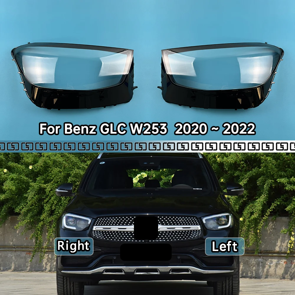 

For Mercedes-Benz GLC W253 GLC200 GLC260 GLC300 2020 2021 2022 Headlamps Plastic Cover Lampshade Headlight Shade Headlamp Shell