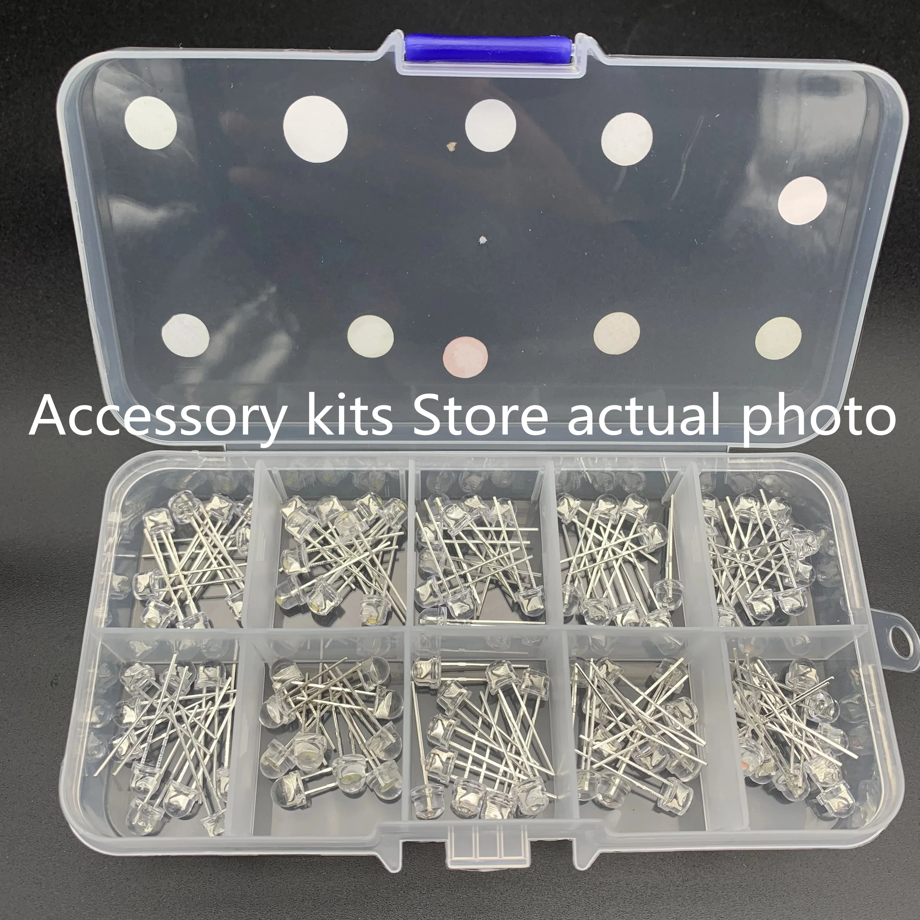 10 colors 5mm LED diode combination kit, F5 straw hat emitting DIY LED light diode electronic kit