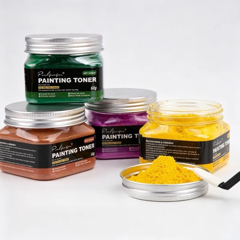 60g 15 Shades Water Soluble Charcoal Pastel Powder Dual Purpose Dry Wet Pigment for Artist Sketching Graffiti Creation