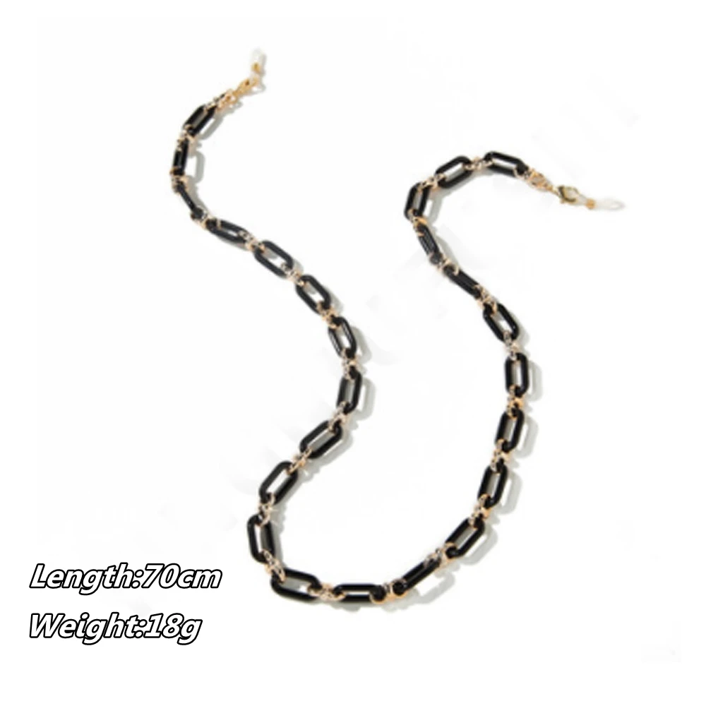 اكسسوارات عدم الانزلاق ملابس العين اكسسوارات النظارات قلادة الرقبة حزام شريط حول ياقة الملابس سلسلة النظارات الحبل سلسلة معدنية #4