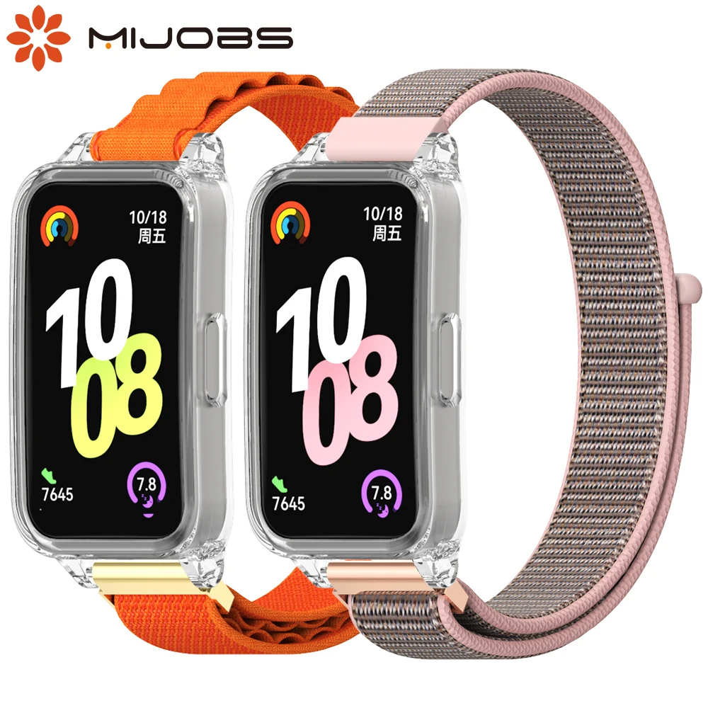 

Нейлоновый ремешок-петля для Huawei Band 10 9 8, сменный браслет для Huawei Band 9 10, дышащий браслет Correa, аксессуары