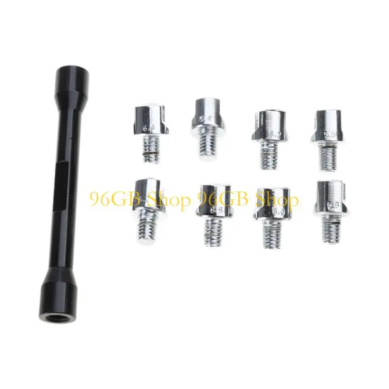 

96 ГБ Spoke Spoke Spanner Harench Motorcycle Dirt Bike Wheel инструмент с 10 закаленными стойками