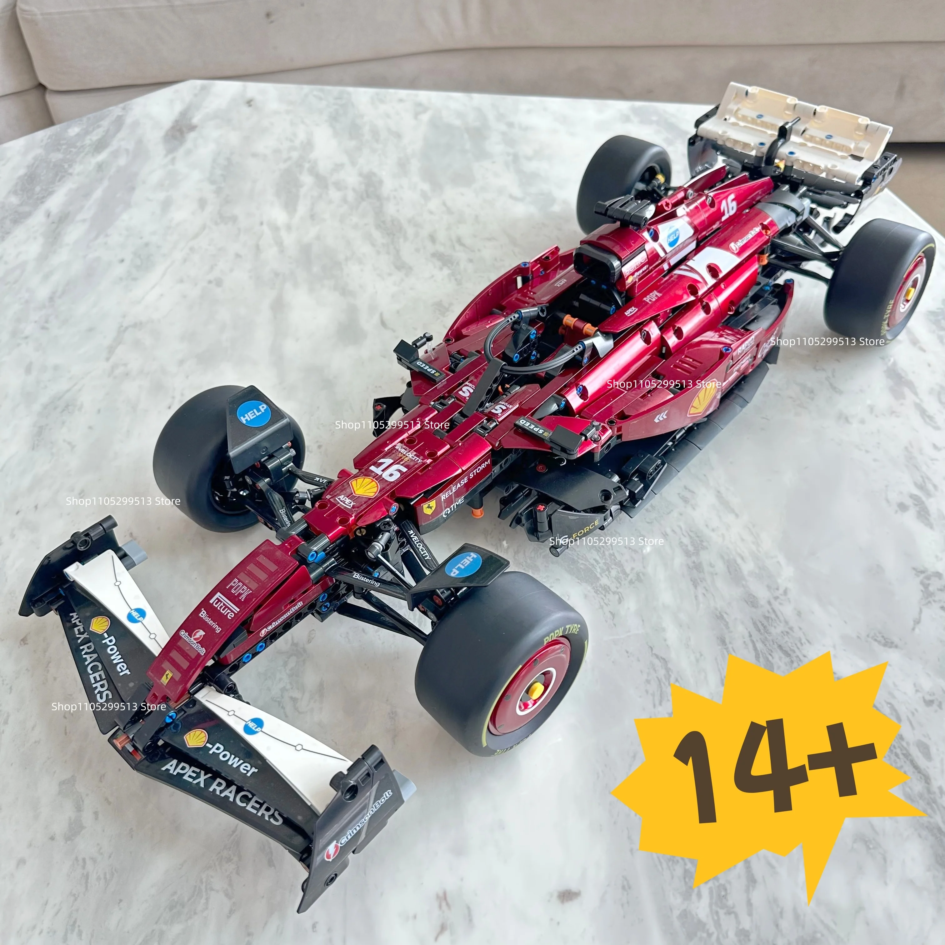 set-di-blocchi-da-costruzione-technics-vehicles-sf-25-auto-da-corsa-1915-pezzi-kit-di-assemblaggio-moc-per-adulti-regalo-giocattolo