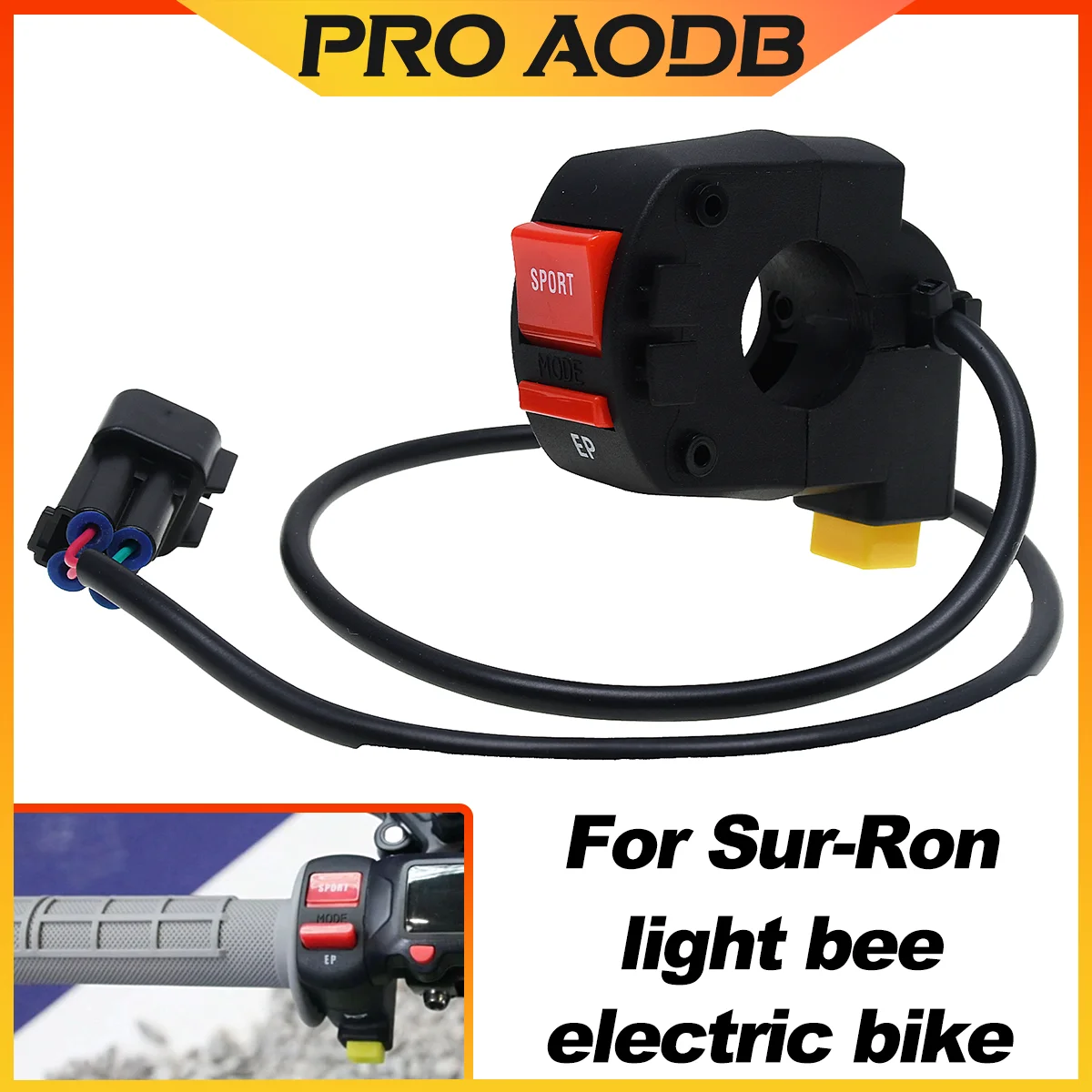 Electric Motorcycle SPORT/EP Power Mode Switch Selector Horn Switch Hour Meter Speed Meter Speedometer For Surron Light Bee S&X