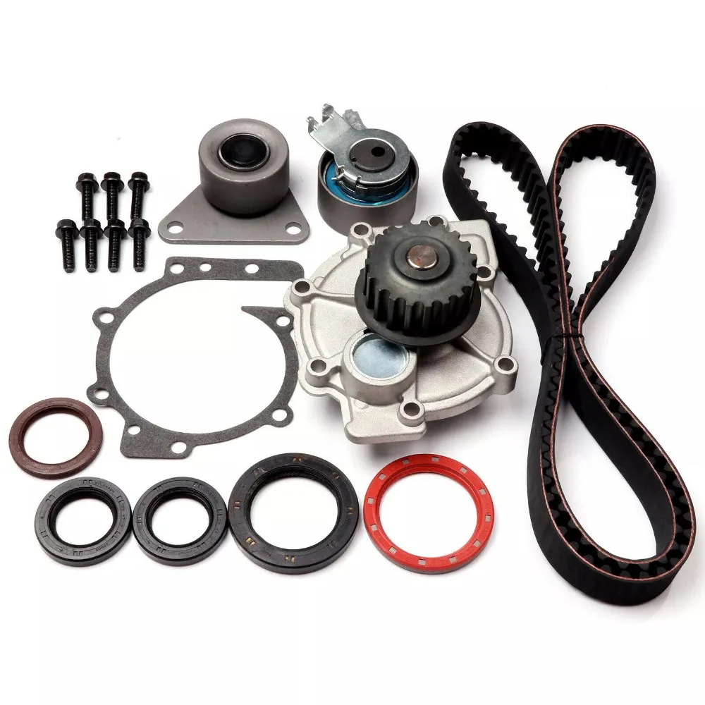 Timing Belt Water Pump Kit Fit 2.4 L For Volvo C70 S40 S60 S80 V70 XC70 XC90 2.4L B5204T2 l5 GAS DOHC 1998-2010