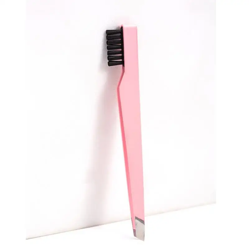 Makeup Tools Super-tight Jaws Plucking Clip Beauty Tools Eyebrow Clip Small And Portable Purple Oblique Mouth Tweezers