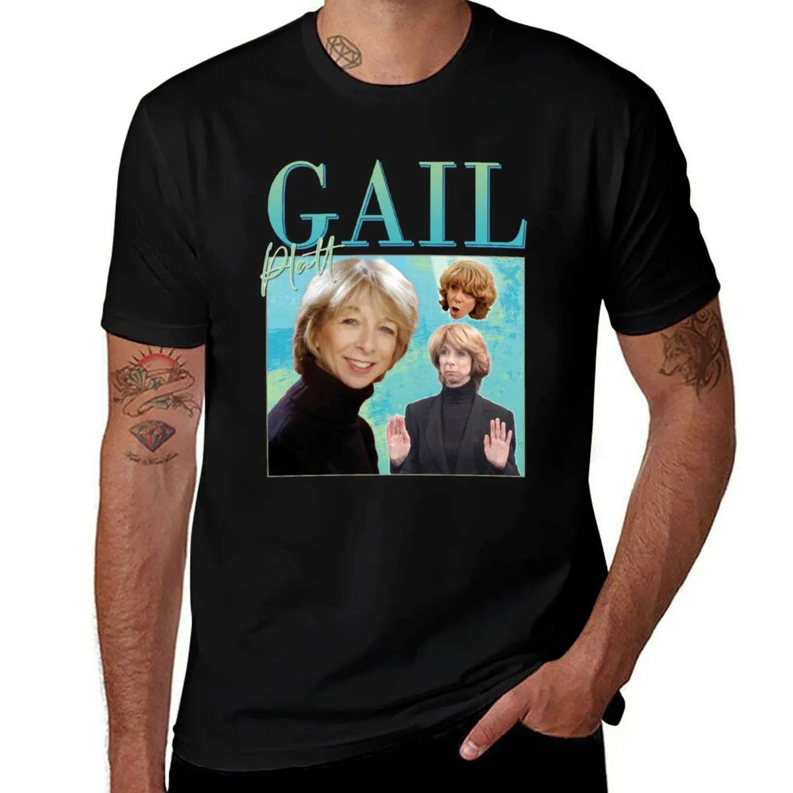 Camiseta Homage Platt Gail, camiseta divertida de la serie de televisión británica Corrie Street Legend de los años 80 y 90, camiseta deportiva para actividades al aire libre