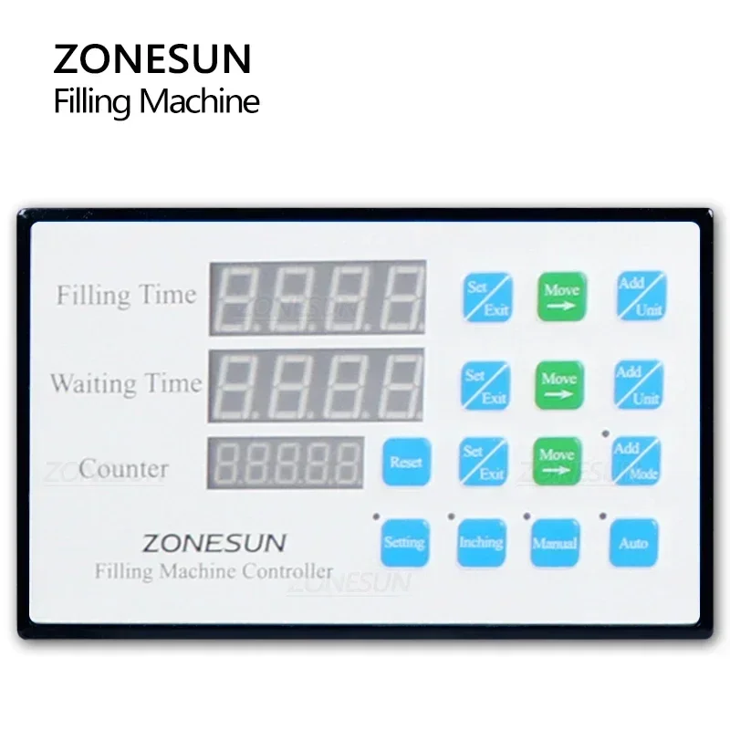 ZONESUN Automatic Digital Control Water Liquid Filling Machine wiht Conveyor 316 stainless steel Magnetic Pump ZS-DTMP1S