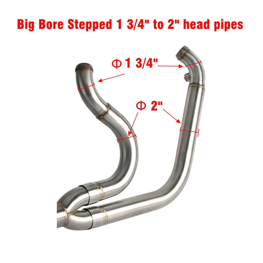 Full Exhaust System for 2006-17 FXDF Low Rider FXDL Street Bob FXDB Super Glide FXD FXDBI