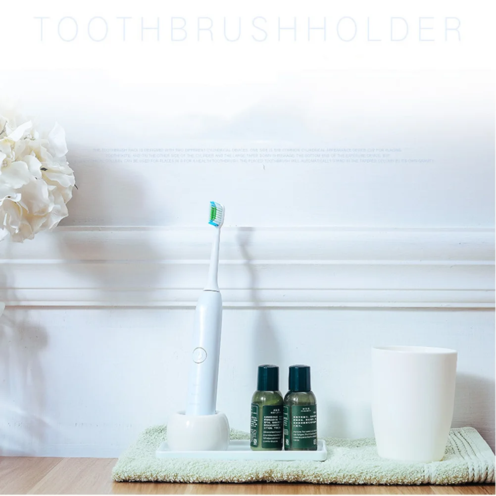 

2 Pcs Thicken Ceramic Electric Toothbrush Holder Toothbrush Storage Rack Toothbrush Holder Stand for Home Kitchen Bathroom (Whit