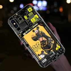 Car Lighting Flash Coques For Samsung Galaxy A13 A14 A34 A32 A12 A33 A52 A72 A22 A51 A71 A03S A73 A53 A50 LED Funda Cover Glass