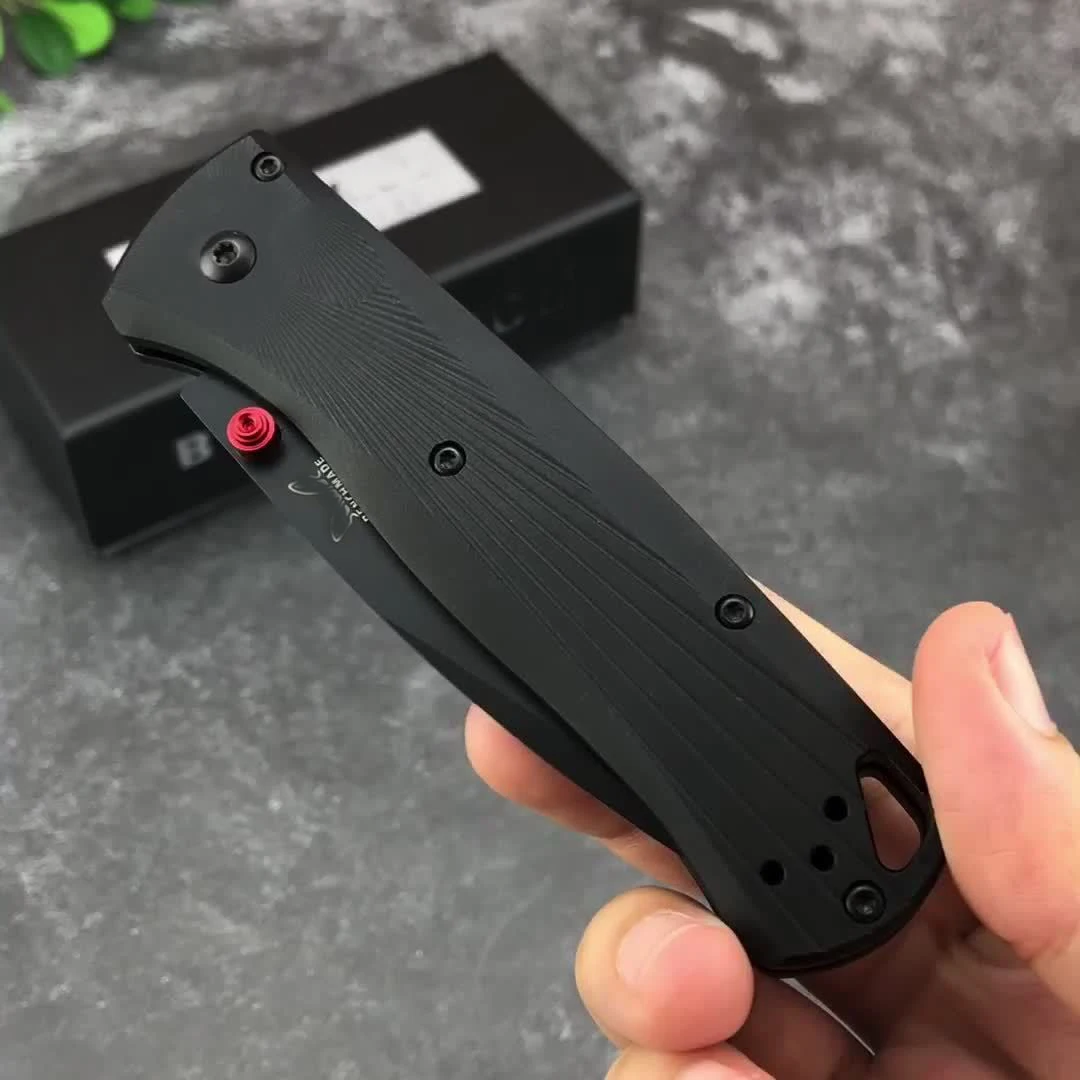 НОВЫЙ складной нож Pocket BM 535BK-4 Bugout с черным DLC-покрытием клинка M390, рукоять из обработанного алюминия, инструмент для кемпинга и повседневного использования (EDC)
