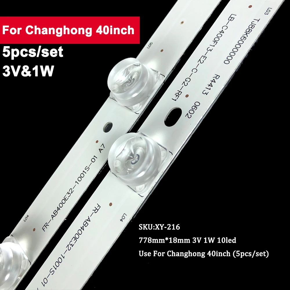 

5Pcs/Set 3V Backlight TV LED For Changhong 40inch LB-C400F13-E2-C-G2-RF1 10Lamp TV Repair Parts LED40B2080n LED40C1000N